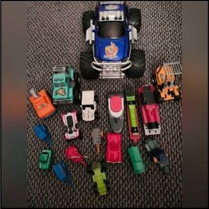 Monster Truck and Mini Cars Toy Set